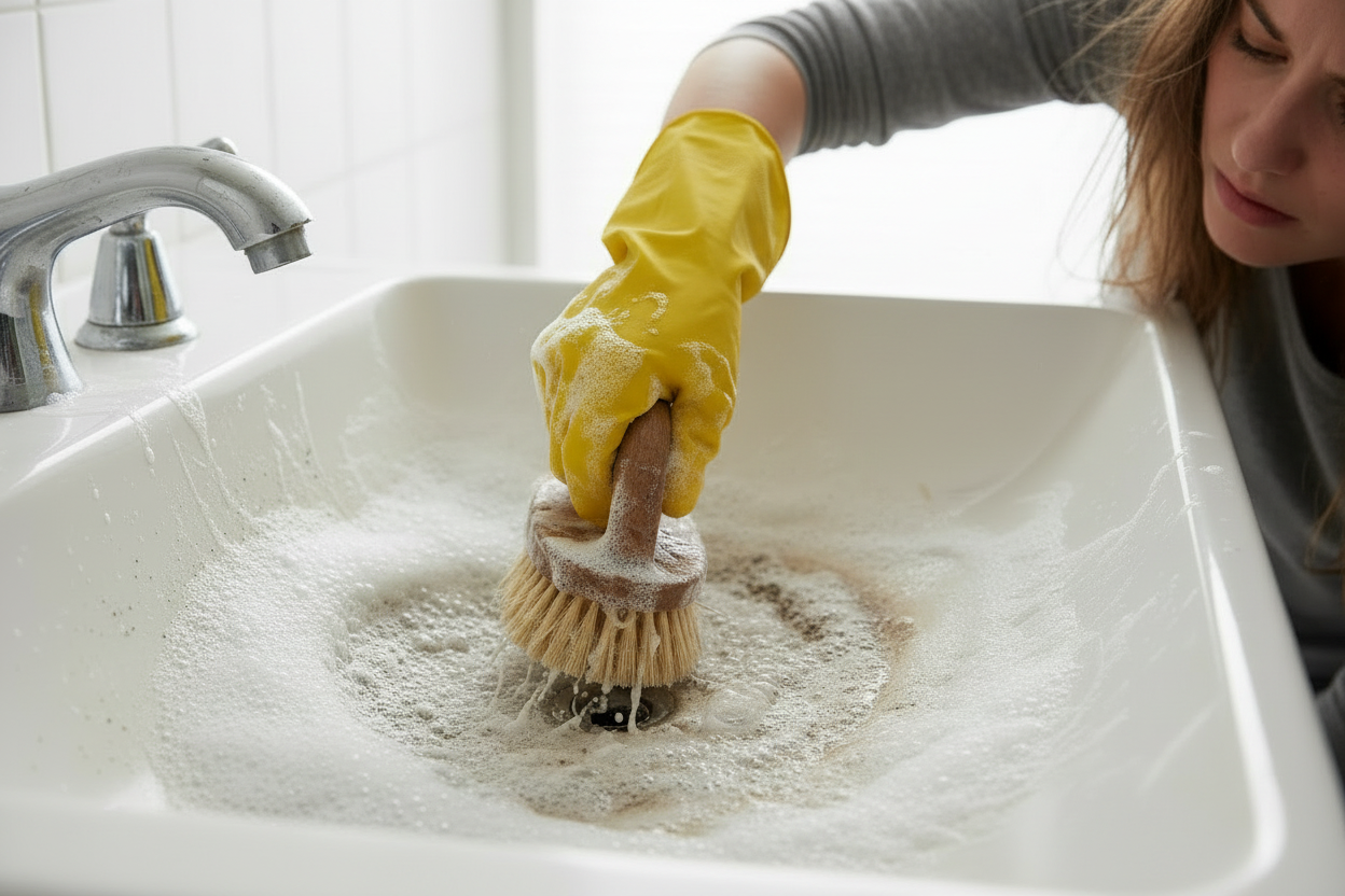 Before - Hand Brush with Foam